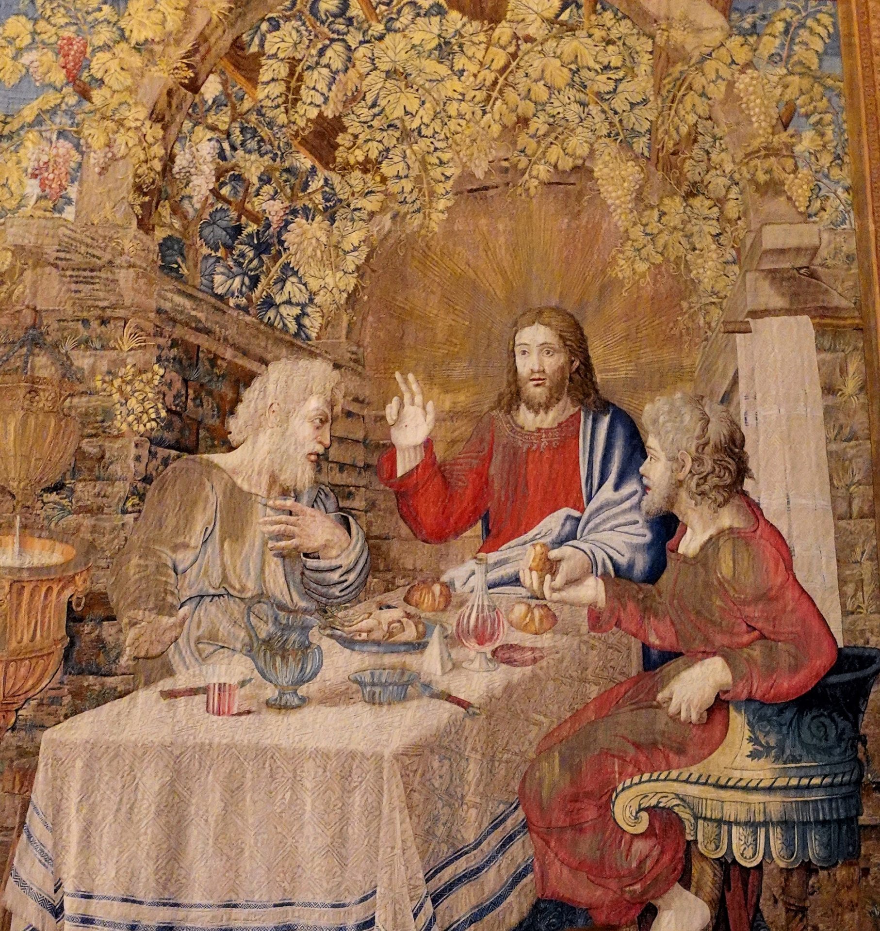 The Supper at Emmaus, Galleria degli Arazzi, Vatican Museum. A Creative Commons photo from flickr.com. Accessed May 6, 2022. https://www.flickr.com/ photos/justaslice/49684829557
