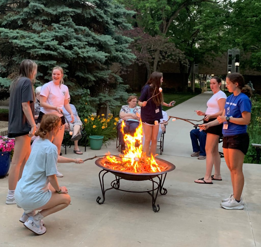 Students from Marian, Rosary High School, and Sacred Heart-Griffin enjoyed a 2-day immersion in Dominican life last summer as part of the sisters’ 150th anniversary festivities.