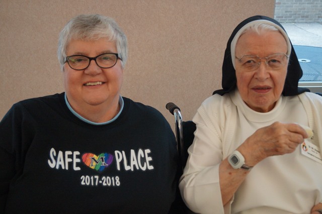 Sister Jean Patrice Schingel, left, and Sister Diana Doyle
