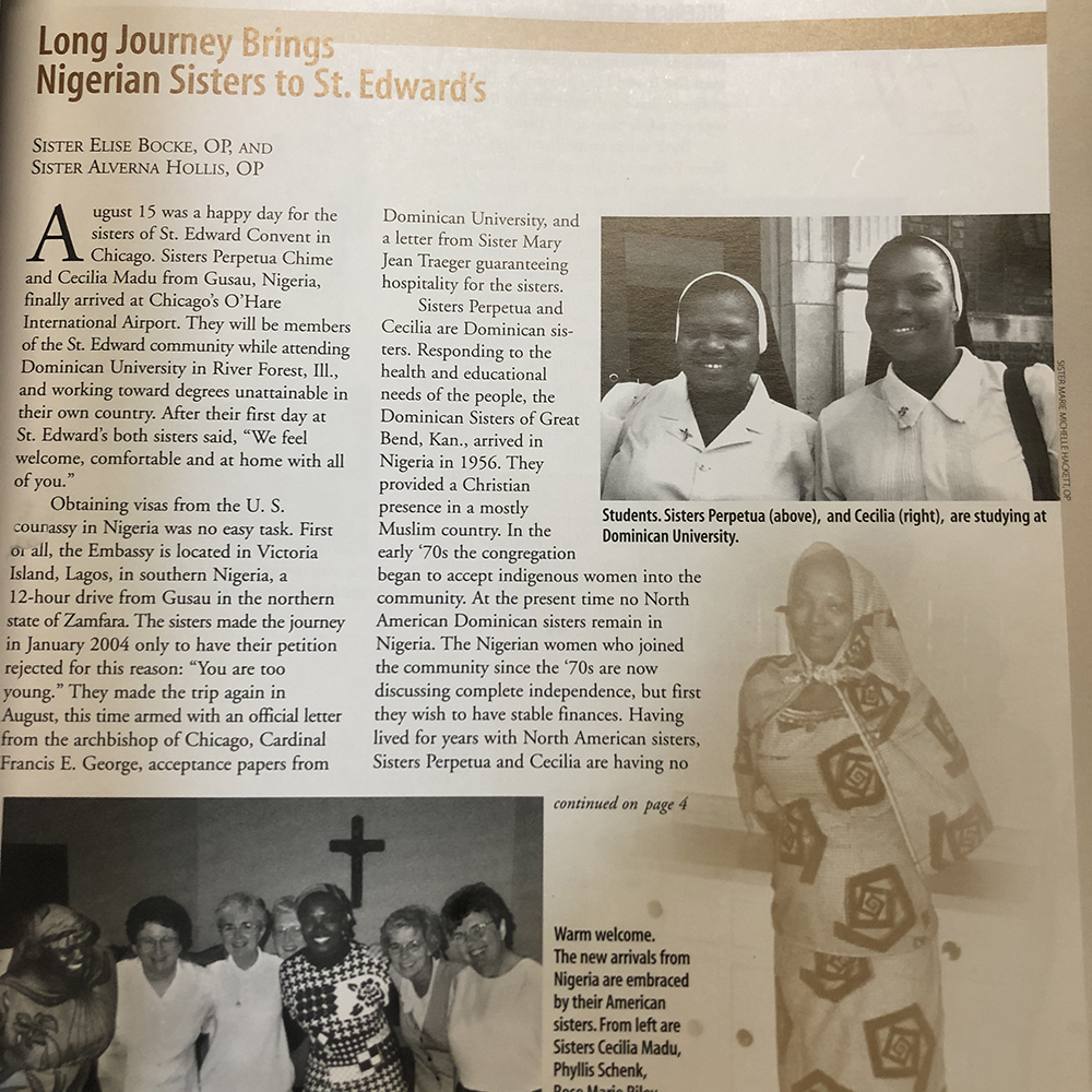 Long Journey Brings Nigerian Sisters