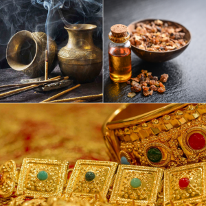 gold, incense, and myrrh