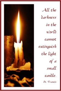 Light of a small candle