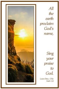 Sing your praise to God