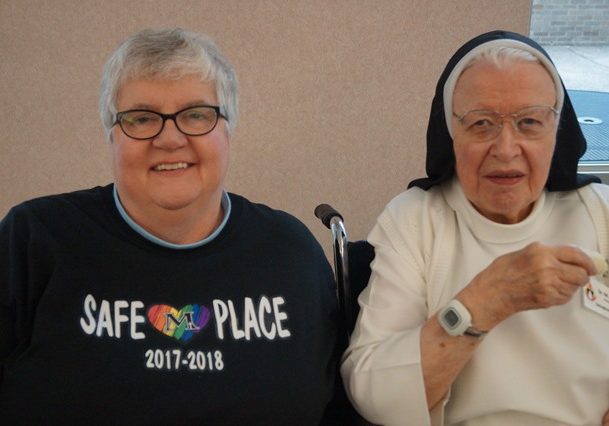 Sister Jean Patrice Schingel, left, and Sister Diana Doyle