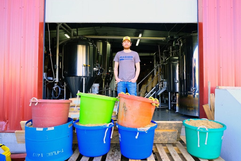 Mike Garrity, owner of Triple Dog Brewing, standing at his brewery on Jan. 24, 2020. | Credit Rachel Cramer / Yellowstone Public Radio